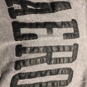 AEROPOSTALE GREY HOODED DRAWSTRING SWEATSHIRT